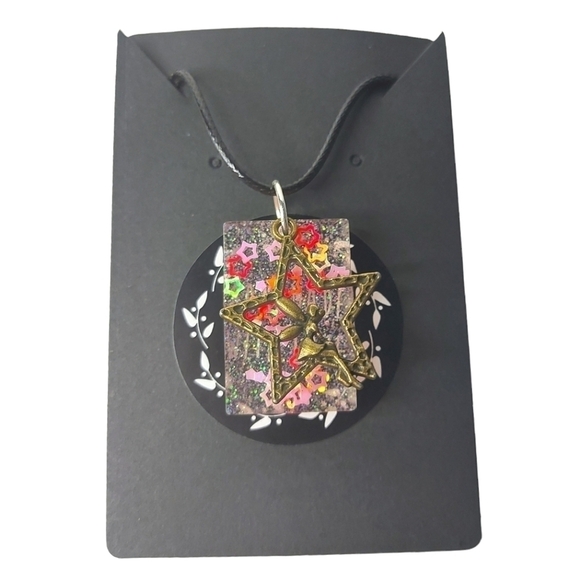 Handcrafted Unique Adjustable Fairy and Star Necklace - Picture 2 of 4